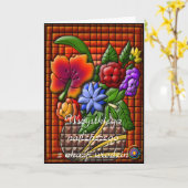 Alles Gute zum Geburtstag auf Polnisch Karte (Gelbe Blume)