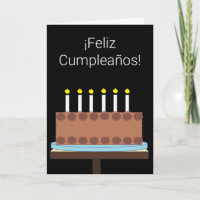 Alles Gute zum Geburtstag auf Spanisch: Black Blan