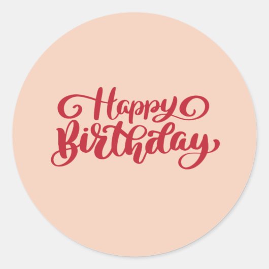 Alles Gute zum Geburtstag Aufkleber (Vorderseite)