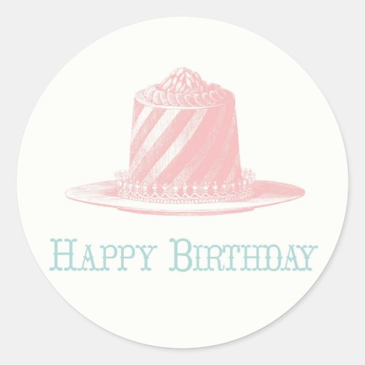 Alles Gute zum Geburtstag Aufkleber (Vorderseite)
