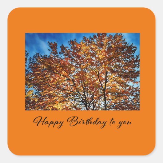 Alles Gute zum Geburtstag Aufkleber (Vorderseite)