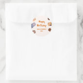 Alles Gute zum Geburtstag Aufkleber – Farbiger Spa (Tasche)