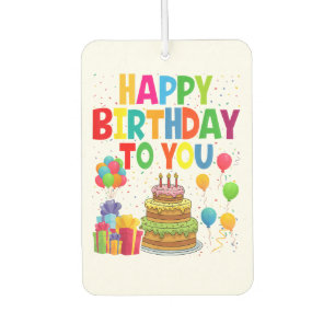 Alles Gute zum Geburtstag Autolufterfrischer