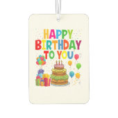 Alles Gute zum Geburtstag Autolufterfrischer (Rückseite)