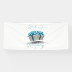 Alles Gute zum Geburtstag Baby Blau 2.5x6 Vinyl Ba Banner