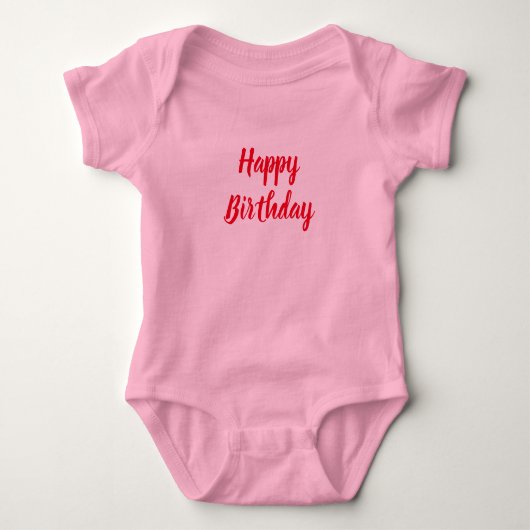 Alles Gute zum Geburtstag Baby Strampler (Vorderseite)