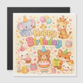 Alles Gute zum Geburtstag Babys Magnetkarte (Vorne/Hinten)