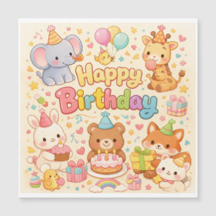 Alles Gute zum Geburtstag Babys Magnetkarte