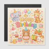 Alles Gute zum Geburtstag Babys Magnetkarte (Vorne/Hinten)