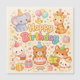 Alles Gute zum Geburtstag Babys Magnetkarte