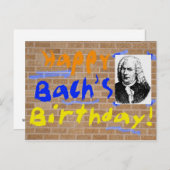 Alles Gute zum Geburtstag, Bach Postkarte (Vorne/Hinten)
