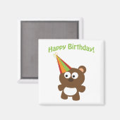 Alles Gute zum Geburtstag! Bär Magnet (Vorderseite/Rückseite)