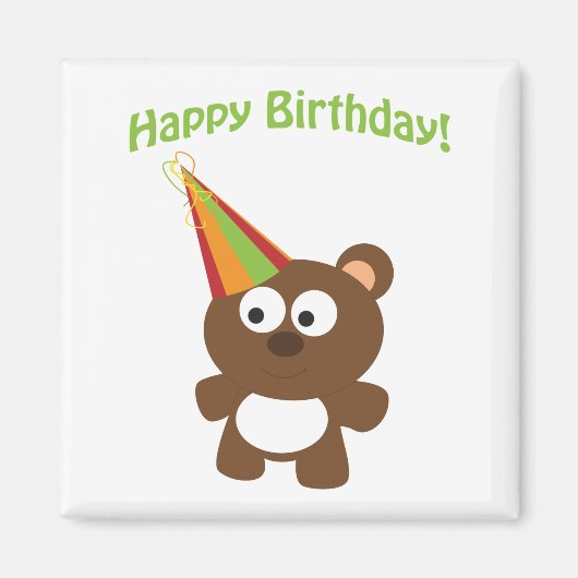 Alles Gute zum Geburtstag! Bär Magnet (Vorne)