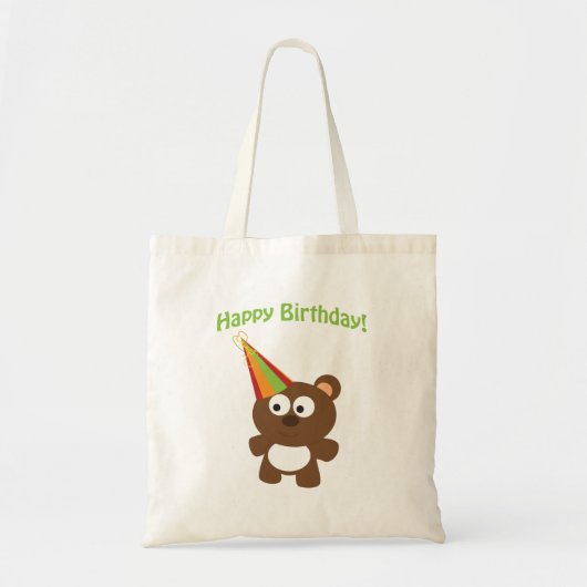 Alles Gute zum Geburtstag! Bär Tragetasche (Vorne)