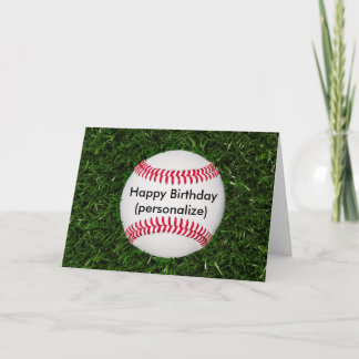 Alles Gute zum Geburtstag Baseball Karte
