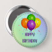 Alles Gute zum Geburtstag, beliebtes Design, Button (Vorne & Hinten)