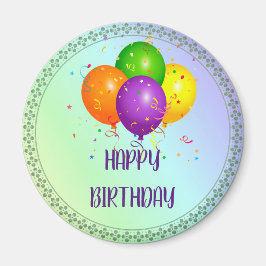 Alles Gute zum Geburtstag, beliebtes Design, Magnet