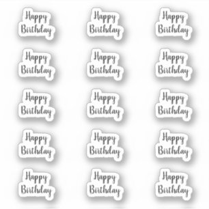 Alles Gute zum Geburtstag Benutzerdefinierte Textf Aufkleber