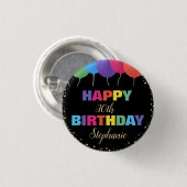 Alles Gute zum Geburtstag Benutzerdefiniertes Jahr Button (Vorne & Hinten)