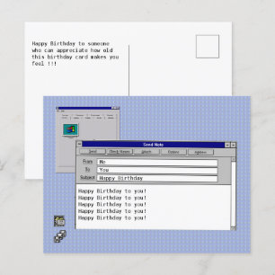 Alles Gute zum Geburtstag Benutzerdefiniertes Wind Postkarte