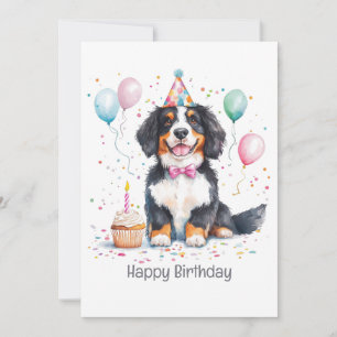 Alles Gute zum Geburtstag Berner Sennenhund Karte