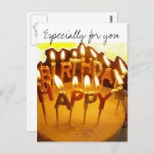 Alles Gute zum Geburtstag, besonders für Sie Postkarte (Vorne/Hinten)