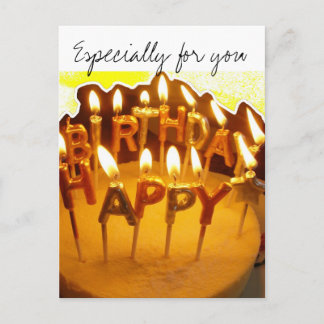 Alles Gute zum Geburtstag, besonders für Sie Postkarte