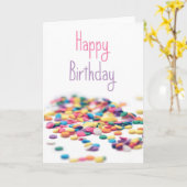 Alles Gute zum Geburtstag besprüht Karte (Gelbe Blume)