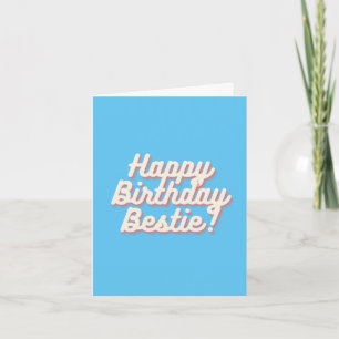 Alles Gute zum Geburtstag Beste Freundin   Hellbla Karte