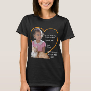 Alles Gute zum Geburtstag Beste Katzenmutter Foto  T-Shirt