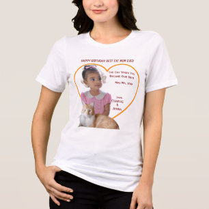 Alles Gute zum Geburtstag Beste Katzenmutter Fotos Tri-Blend Shirt