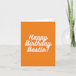Alles Gute zum Geburtstag Beste! Orange Karte