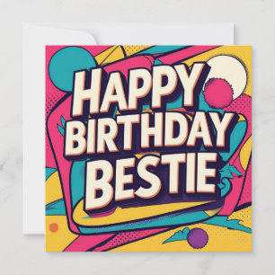 Alles Gute zum Geburtstag Beste - Pop Art  Feiertagskarte