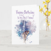 Alles Gute zum Geburtstag, Bester FreundschaftsWol Karte (Gelbe Blume)