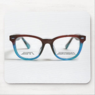 Alles Gute zum Geburtstag Bifocals Mousepad