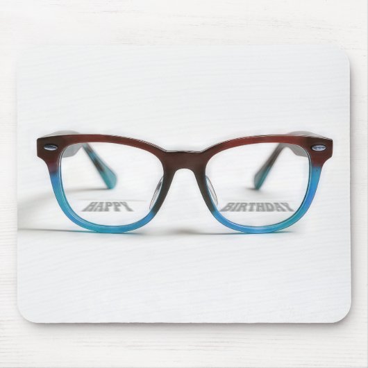 Alles Gute zum Geburtstag Bifocals Mousepad (Vorne)