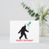 Alles Gute zum Geburtstag Bigfoots! Postkarte (Stehend Vorderseite)