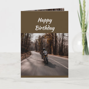 Alles Gute zum Geburtstag Biker Motorrad Karte