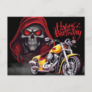 Alles Gute zum Geburtstag! Biker Postkarte