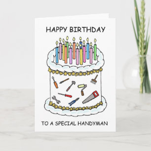 Alles Gute zum Geburtstag bis Handyman Karte