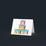 Alles Gute zum Geburtstag bis zum Schritt Grandson Karte<br><div class="desc">Drei Reihen niedlicher Cartoon-Katzen stehend sich auf ihren Hinterpaaren mit Bannern,  die "Happy Birthday to a very specicial step Enkel" sagen.</div>