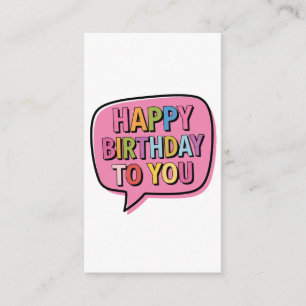 Alles Gute zum Geburtstag Blase Begleitkarte
