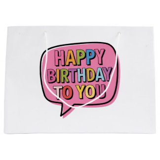Alles Gute zum Geburtstag Blase Große Geschenktüte