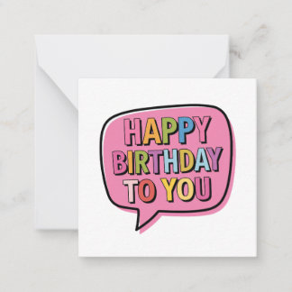 Alles Gute zum Geburtstag Blase Mitteilungskarte