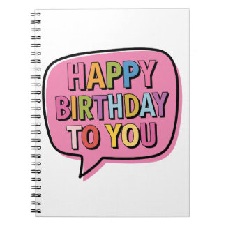 Alles Gute zum Geburtstag Blase Notizblock