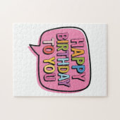 Alles Gute zum Geburtstag Blase Puzzle (Horizontal)