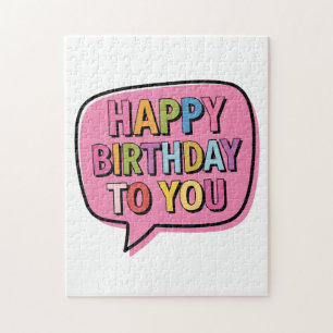 Alles Gute zum Geburtstag Blase Puzzle