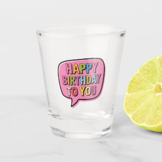 Alles Gute zum Geburtstag Blase Schnapsglas