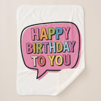 Alles Gute zum Geburtstag Blase Sherpadecke