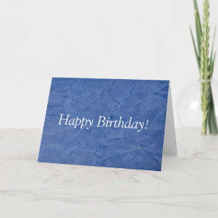 Alles Gute zum Geburtstag Blau Gips Karte